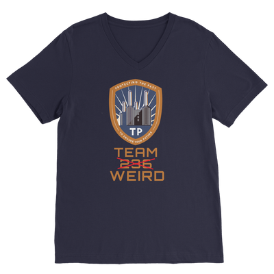 Time Police Team Weird (UK) Classic V-Neck T-Shirt