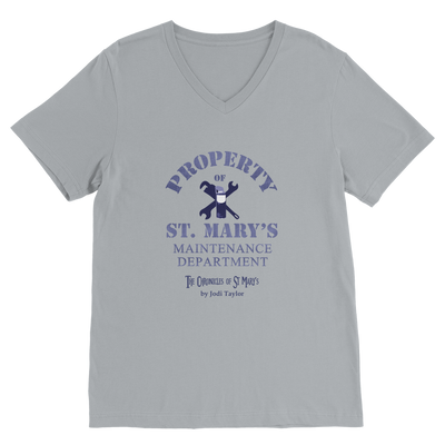 Property of St Mary's Maintenance Department (UK) Classic V-Neck T-Shirt