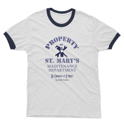 Property of St Mary's Maintenance Department (UK) Adult Ringer T-Shirt