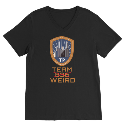 Time Police Team Weird (UK) Classic V-Neck T-Shirt