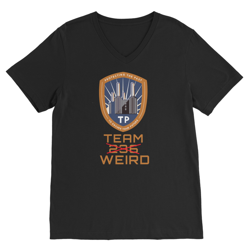 Time Police Team Weird (UK) Classic V-Neck T-Shirt