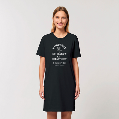 Property of St Mary's I.T. Department (UK) Organic T-Shirt Dress