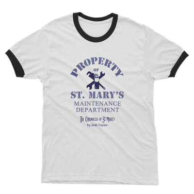 Property of St Mary's Maintenance Department (UK) Adult Ringer T-Shirt