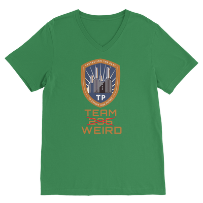 Time Police Team Weird (UK) Classic V-Neck T-Shirt