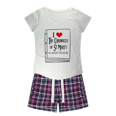 I Love the Chronicles of St Mary's (UK) Women's Sleepy Tee and Flannel Short