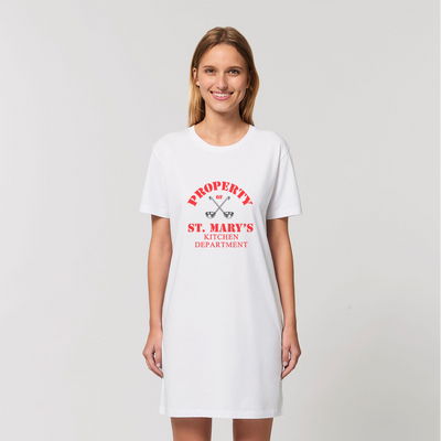 Property of St Mary's Kitchen Department (UK) Organic T-Shirt Dress