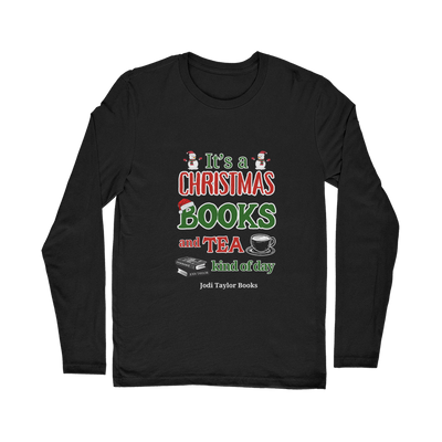 It's a Christmas Books and Tea Kind of Day (UK) Classic Long Sleeve T-Shirt