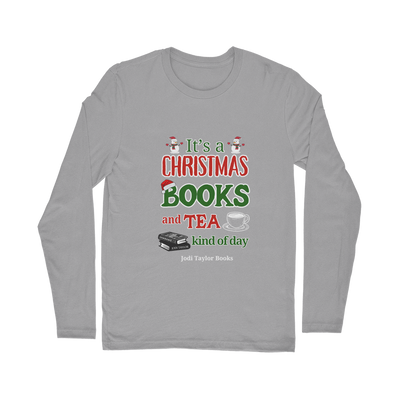 It's a Christmas Books and Tea Kind of Day (UK) Classic Long Sleeve T-Shirt