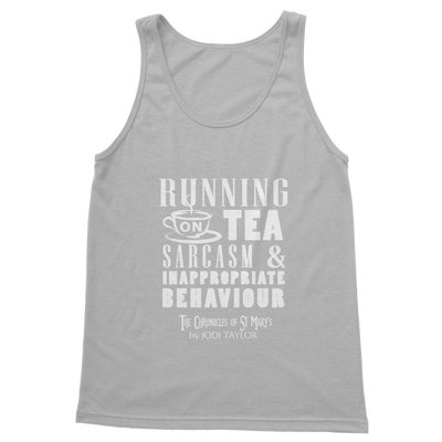 Running on Tea Sarcasm and Inappropriate Behaviour (UK) Classic Adult Vest Top