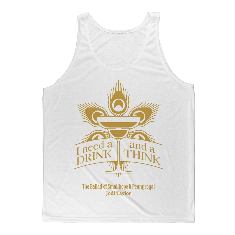 I Need a Drink and a Think (UK) Classic White Adult Tank Top