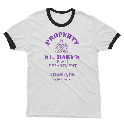 Property of St Mary's R&D Department (UK) Adult Ringer T-Shirt