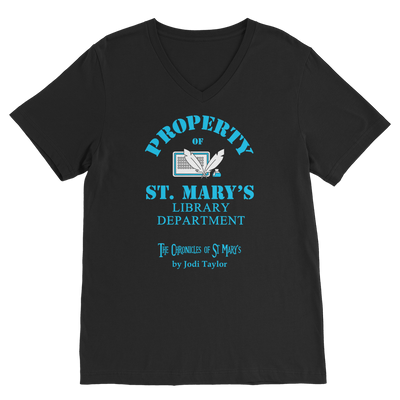 Property of St Mary's Library Department (UK) Classic V-Neck T-Shirt