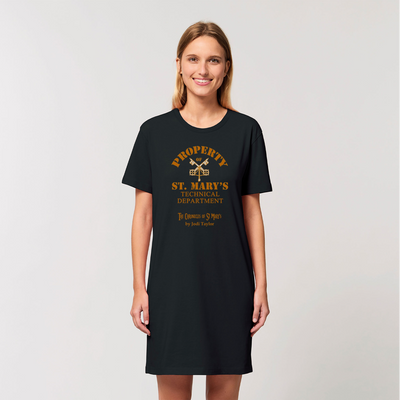 Property of St Mary's Technical Department (UK) Organic T-Shirt Dress