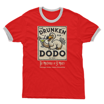 The Drunken Dodo Pub - Multiverse of St Mary's (UK) Adult Ringer T-Shirt