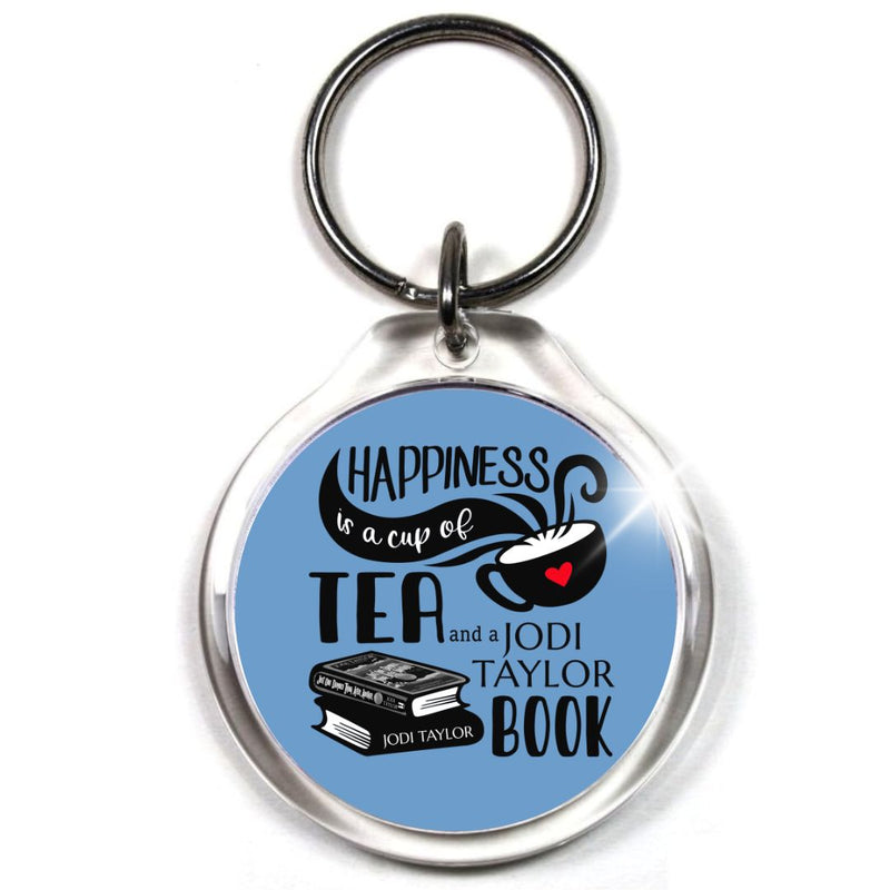 Happiness Is a Cup of Tea/Coffee Keyrings (UK)