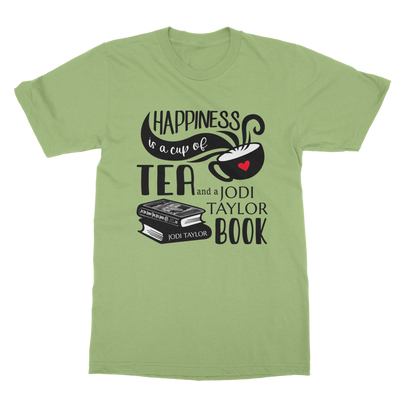 Happiness is a Cup of Tea and a Jodi Taylor Book Classic Adult T-Shirt up to 5XL