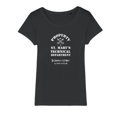 Property of St Mary's Technical Department (UK) Organic Jersey Womens T-Shirt