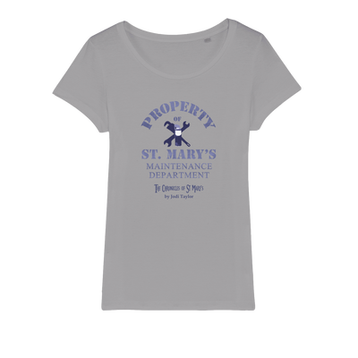 Property of St Mary's Maintenance Department (UK) Organic Jersey Womens T-Shirt