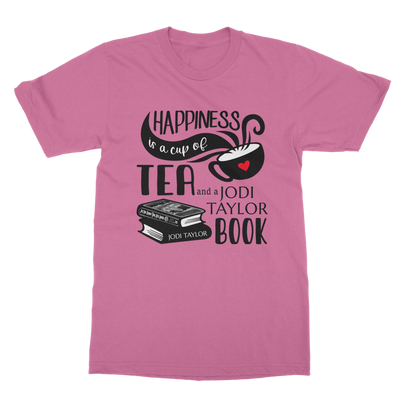 Happiness is a Cup of Tea and a Jodi Taylor Book Classic Adult T-Shirt up to 5XL