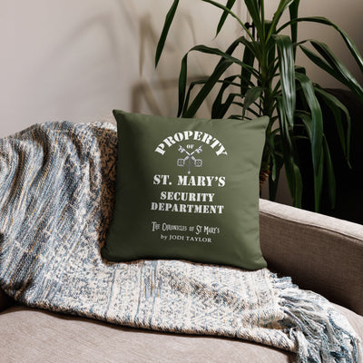 Property of St Mary's Security Department Cushion Cover (Europe & USA)