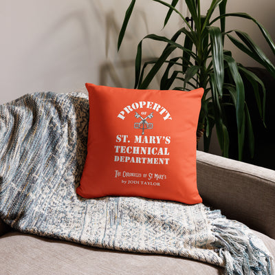 Property of St Mary's Technical Department Cushion Cover (Europe & USA)