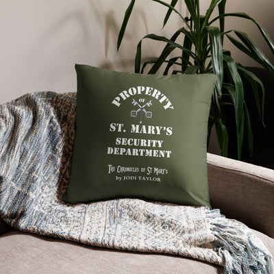 Property of St Mary's Security Department Cushion Cover (Europe & USA)