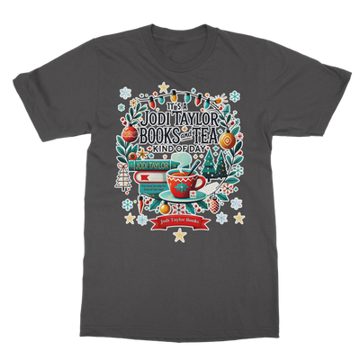 It's a Christmas Books and Tea Kind of Day (UK) Classic Adult T-Shirt up to 5XL