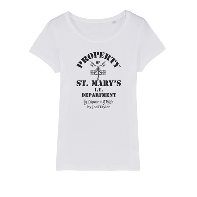 Property of St Mary's I.T. Department (UK) Organic Jersey Womens T-Shirt