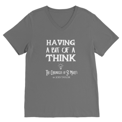 Having A Bit Of A Think Classic V-Neck T-Shirt