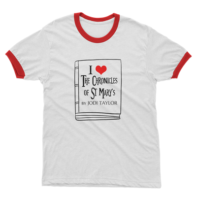 I Love the Chronicles of St Mary's (UK) Adult Ringer T-Shirt