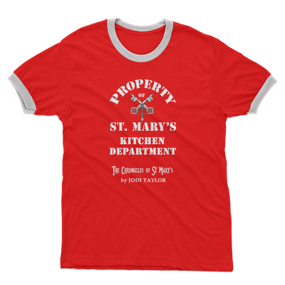 Property of St Mary's Kitchen Department (UK) Adult Ringer T-Shirt