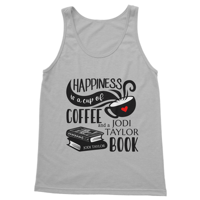 Happiness is a Cup of Coffee and a Jodi Taylor Book Classic Adult Vest Top