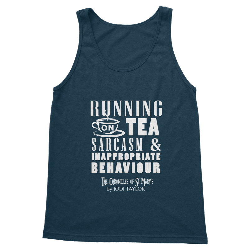 Running on Tea Sarcasm and Inappropriate Behaviour (UK) Classic Adult Vest Top