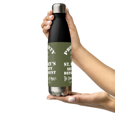 Property of St Mary's Security Department Stainless steel water bottle (Europe & USA)