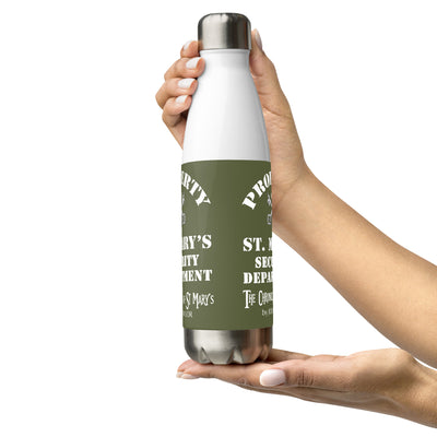 Property of St Mary's Security Department Stainless steel water bottle (Europe & USA)