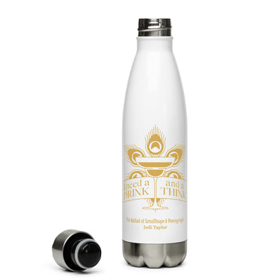 I Need a Drink and a Think Stainless Steel Water Bottle (Europe & USA)