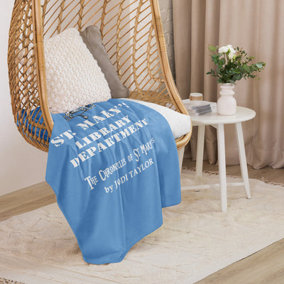 Property of St Mary's Library Department Sherpa blanket in 3 sizes (Europe & USA)