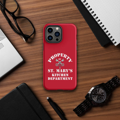 Property of St Mary's Kitchen Department Tough Case for iPhone® (UK, Europe, USA, Canada, Australia, and New Zealand)