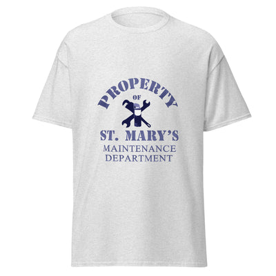 Property of St Mary's Maintenance Department Short-Sleeve Unisex T-Shirt up to size 5XL (UK, Europe, USA, Canada and Australia)