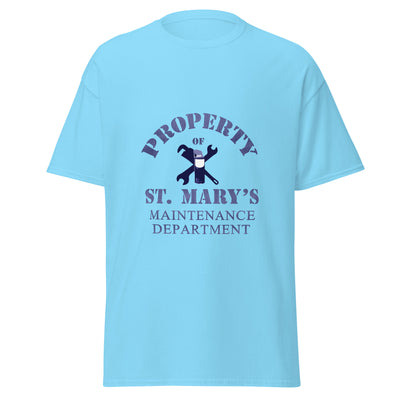 Property of St Mary's Maintenance Department Short-Sleeve Unisex T-Shirt up to size 5XL (UK, Europe, USA, Canada and Australia)