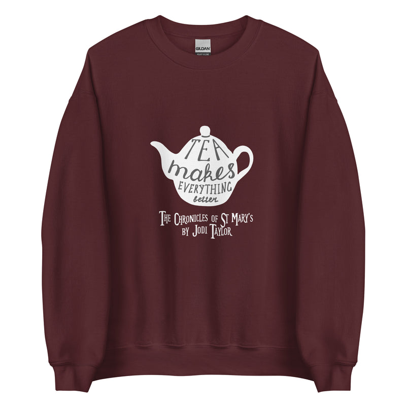 Tea Makes Everything Better Unisex Sweatshirt up to 5XL (UK, Europe, USA, Canada and Australia)