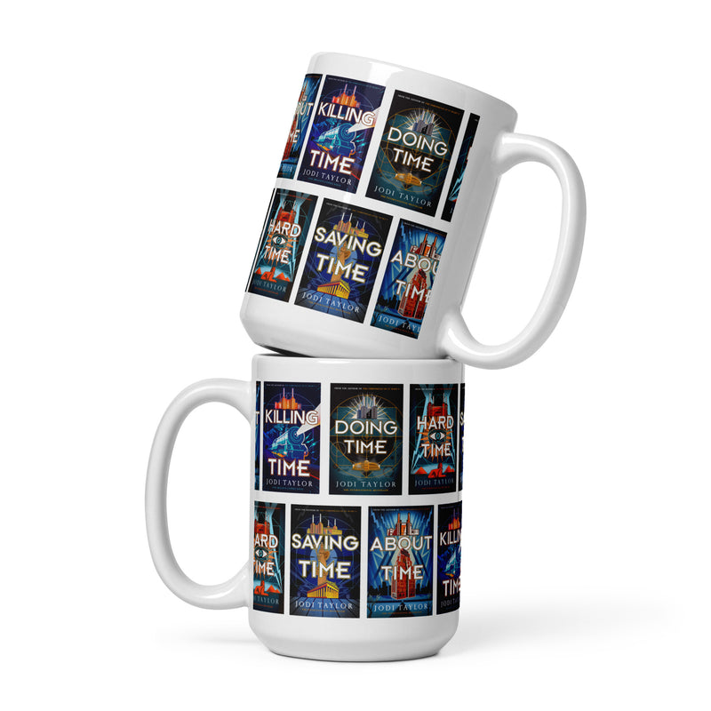 The Time Police Cover Collection Mug available in three sizes (UK, Europe, USA, Canada, Australia)