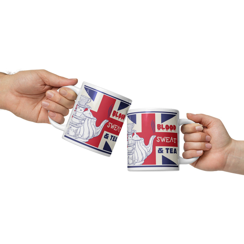 Blood Sweat and Tea Mug in 3 sizes (UK, Europe, USA, Canada, Australia)