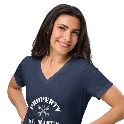 Property of St Mary's History Department Relaxed v-neck T-shirt